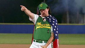 Kenny Powers w/ American Flag in Charros Game